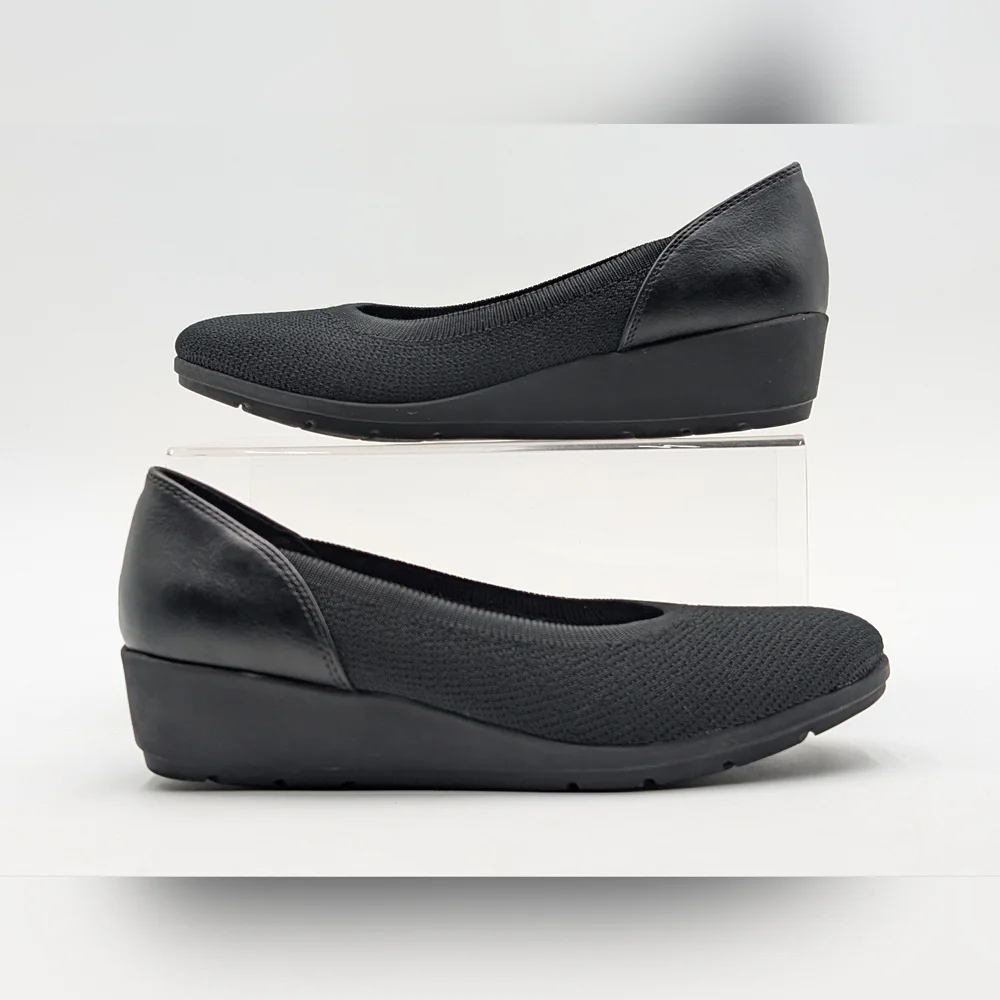 Kim Rogers Maddie Sz 7M Ultra Comfort Supported Technology Footbed Black Loafers